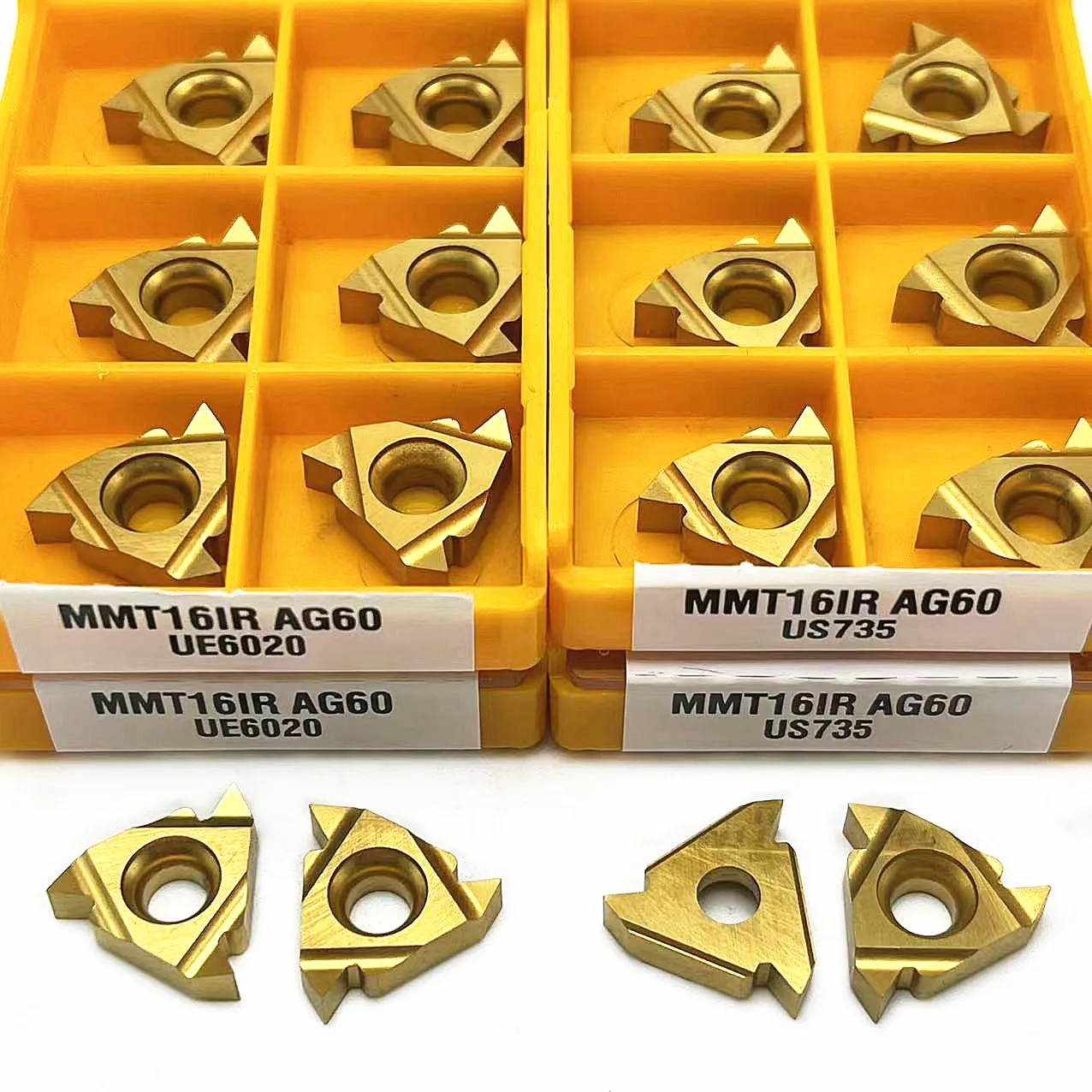 MMT16ER AG60 VP15TF UE6020 US735 압축 나사 공구, 카바이드 금속 절삭 공구, MMT16 ER 16IR AG60 VP15TF 절삭 공구