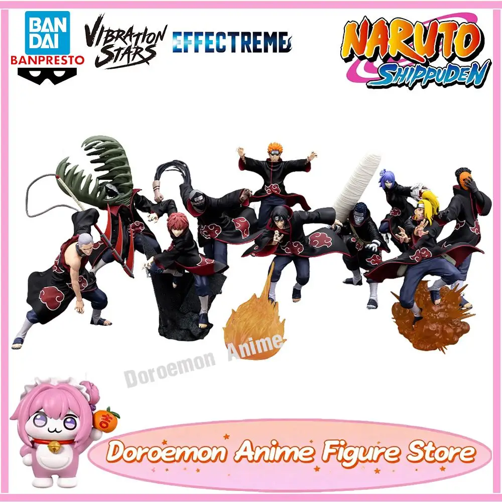 

In Stock Original Bandai Banpresto Naruto Akatsuki Collection Pain Sasori Deidara Deidara Tobi Collectible Anime Model Figure