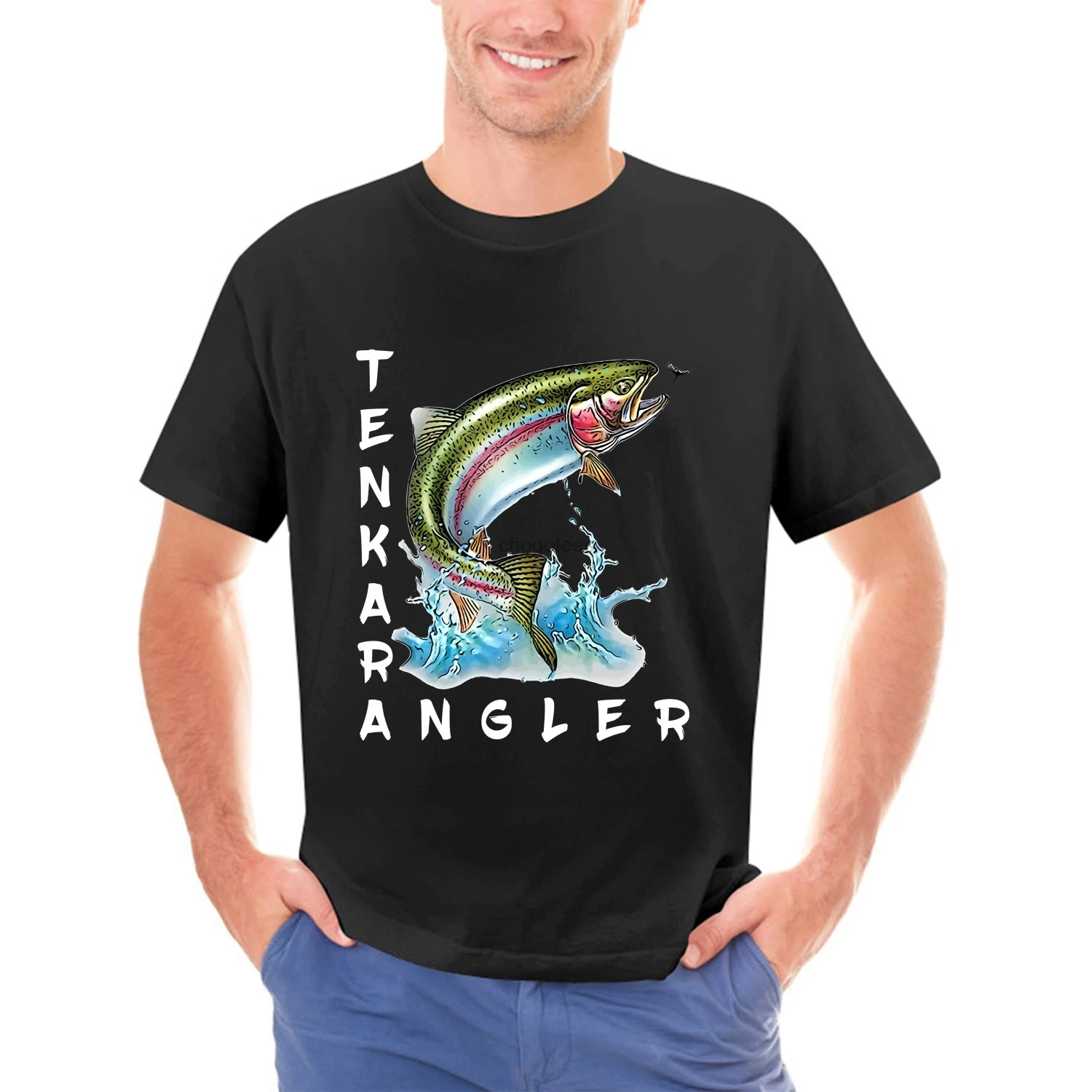 Tenkara Angler Fly Fishing Trout Kebari Fisherman T-Shirt