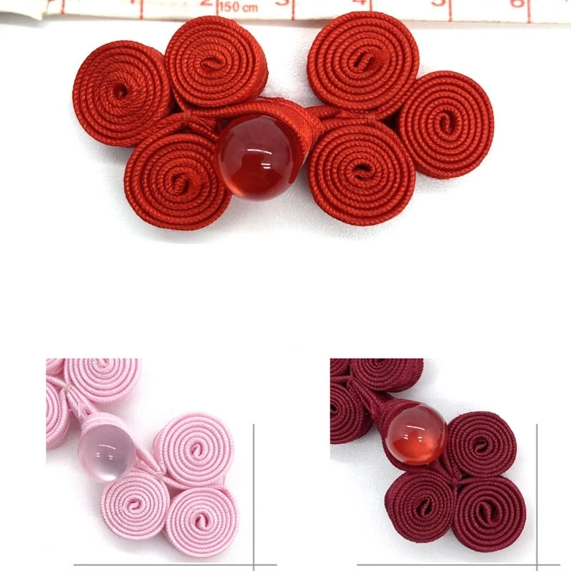 Y166 ปุ่มปมจีนเสื้อสเวตเตอร์ถักปุ่ม Knot Fastener ชุดเชิญของขวัญกล่อง DIY งานฝีมือทำด้วยมือเสื้อผ้าอุปกรณ์เสริม