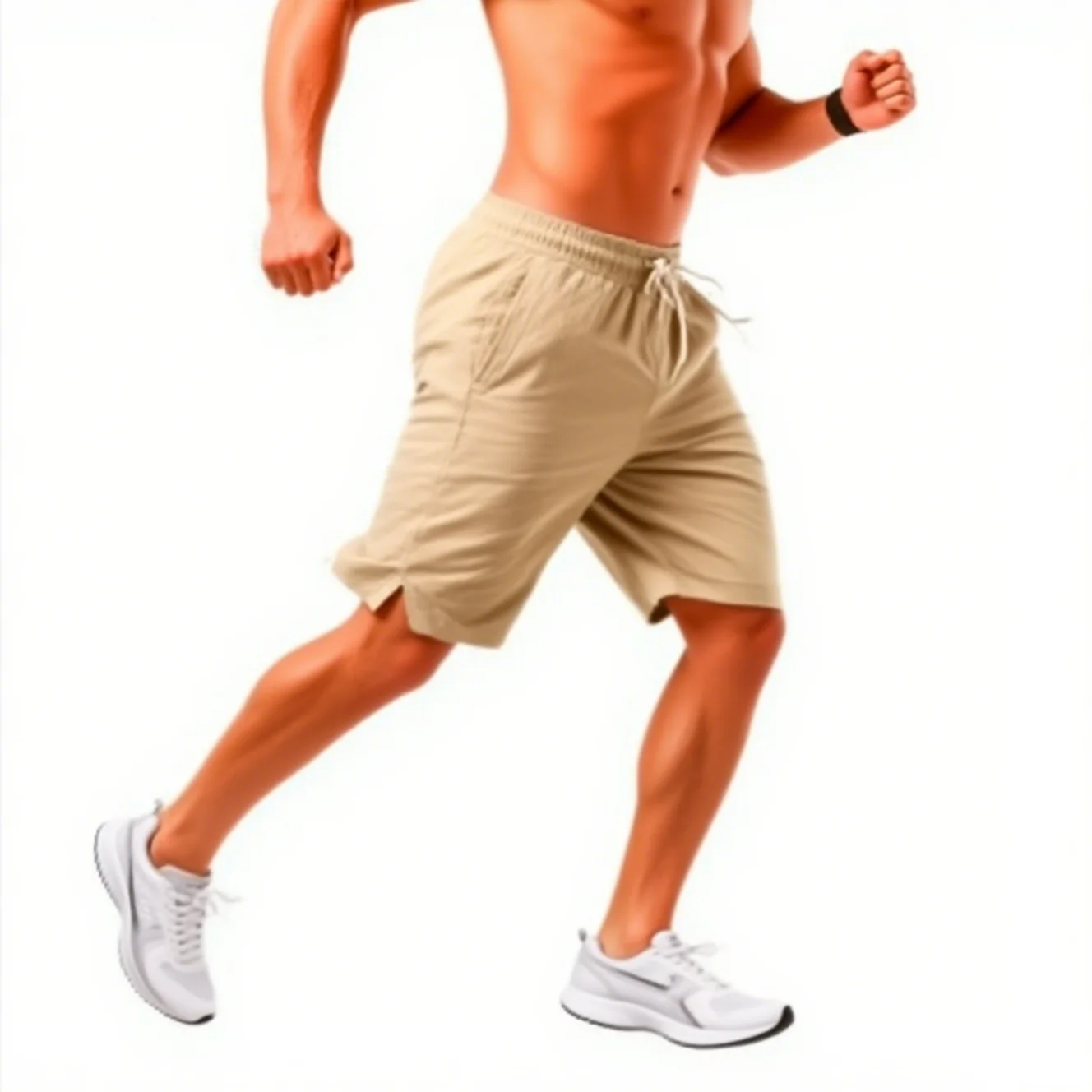 Pantaloncini di lino in cotone da uomo Pantaloni corti di lino casual larghi Pantaloni di lino tinta unita traspiranti estivi maschili Fitness Streetwear