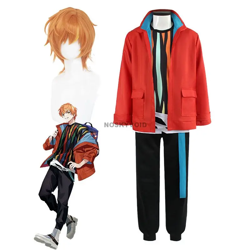 

PJSK Shinonome Akito Cosplay Costume MIKU:Colorful Stage! Vivid BAD SQUAD Akt Wig Headgear Virtual Singer Leisure Anime Clothing