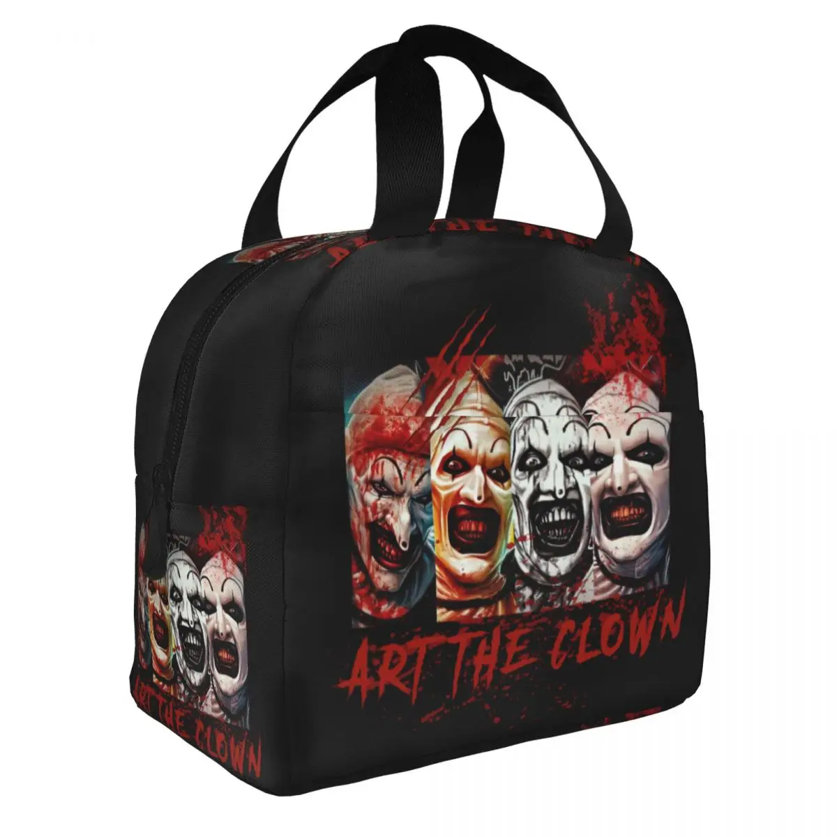 Art The Clown Bloody Terrifiers Insulated Lunch Tote Bag for Women Portable Thermal Cooler Bento Box Work School Travel
