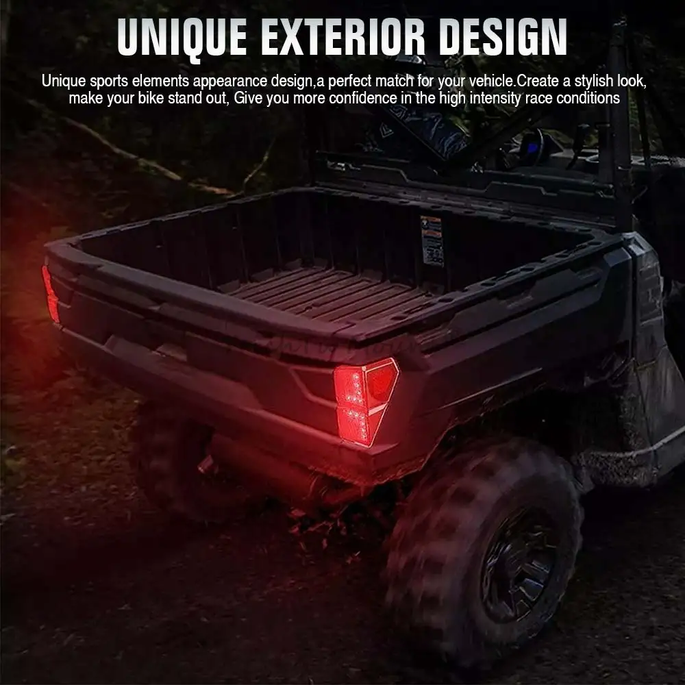 لـ RANGER CREW XP 1000 NORTHSTAR EDITION PREMIUM 25.5 2025 #   2413766 ملحقات السيارة 12 فولت LED ضوء خلفي خلفي أحمر/دخان ABS PC