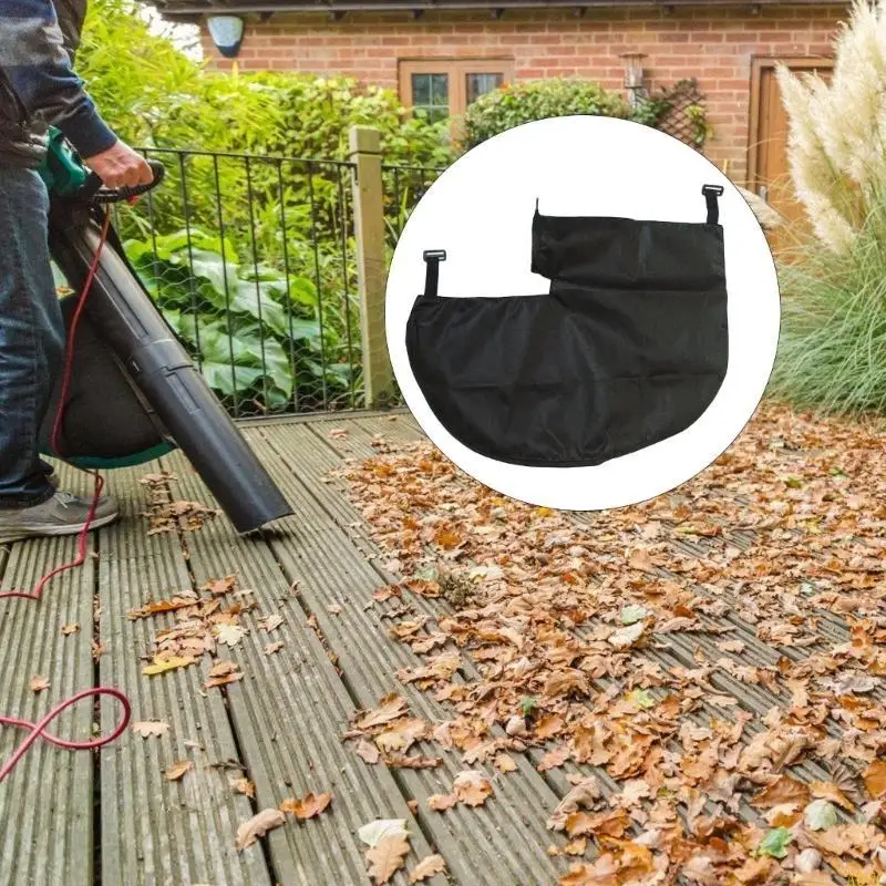 A0NC مناسبة عالميًا للحديقة حقيبة منفاخ أوراق الشجر حقيبة تجميع مقاومة للتمزق نسيج غير منسوج يتضمن 4 أشرطة تثبيت