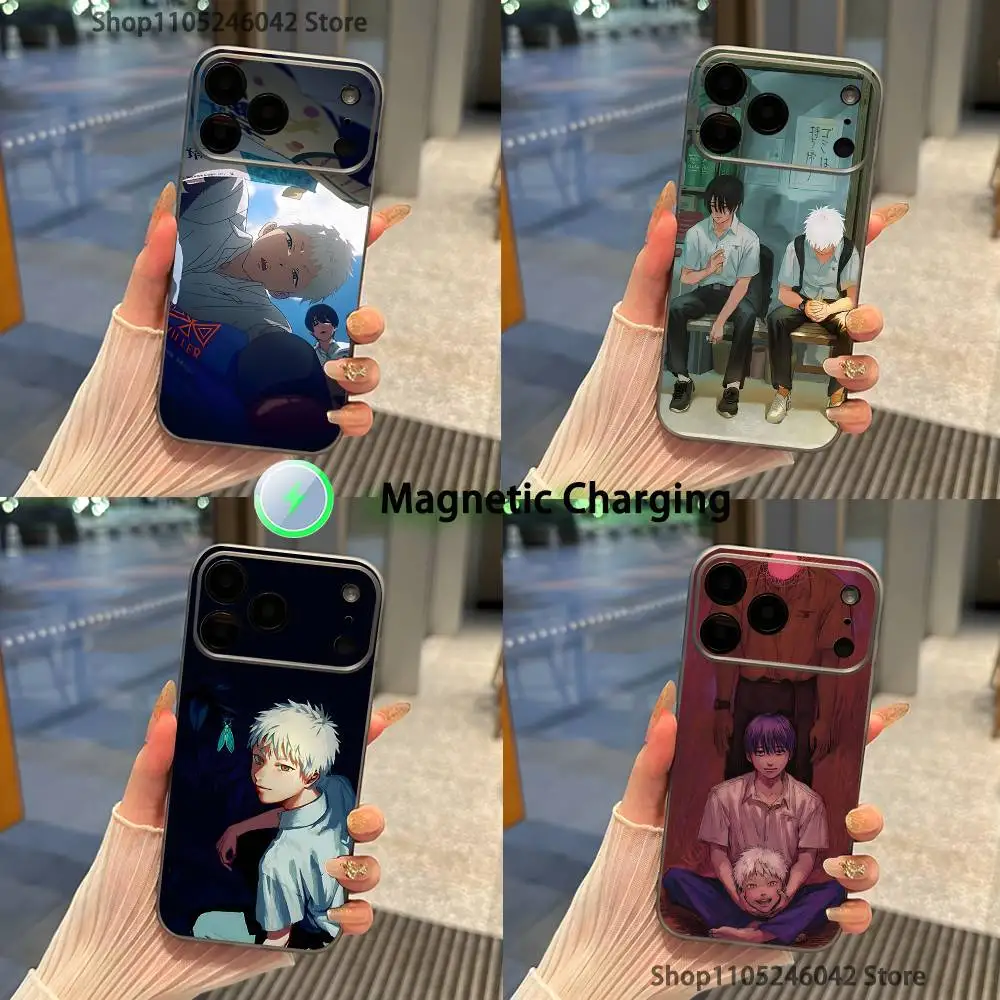 

The S-Summer H-Hikaru Died Shockproof Transparent gray Phone Case For iPhone 17,16,15,14,13,12,11,Pro,Max,Plus,Magnetic Charging