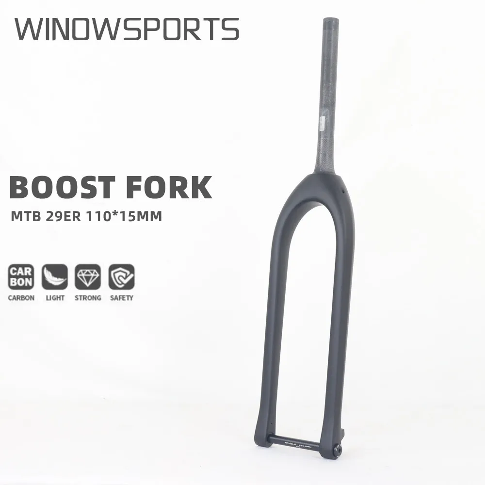 

Carbon Framework MTB 29 Bicycl Fork Boost 15x110mm Fork Post Mount 160mm Disc Carbon Bicycle accessories