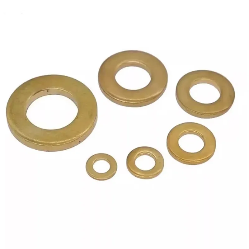 5-50pcs M2 M2.5 M3 M4 M5 M6 M8 M10 M12 M14 M16 M18 M20 GB97 DIN125 Solid Brass Copper Flat Washer Plain Gasket Pad High Quality