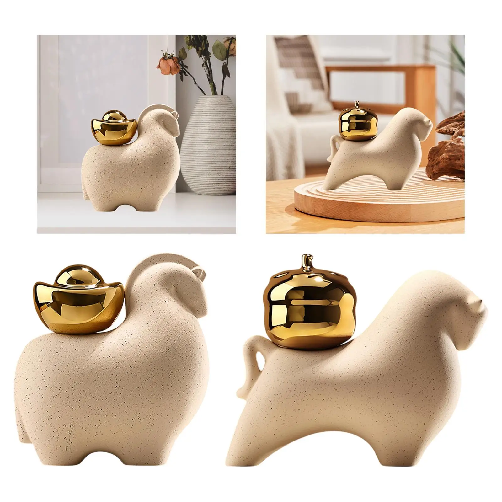 Mini Dierenstandbeeld Chinese Fengshui Beeldje Creatief Ontwerp Tafelblad Decoratie