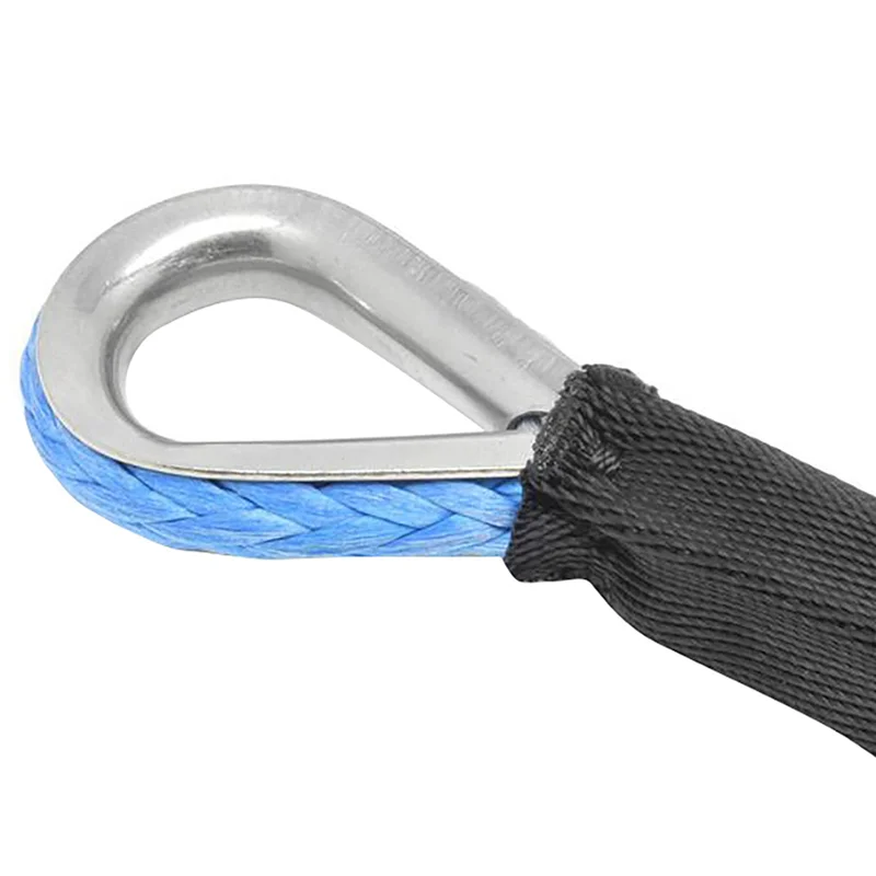 

Sp-4X 7700Lbs Electric Winch Rope Nylon Rope High Strength Fiber Rope 6Mmx15m Car Trailer Rope Trailer Belt