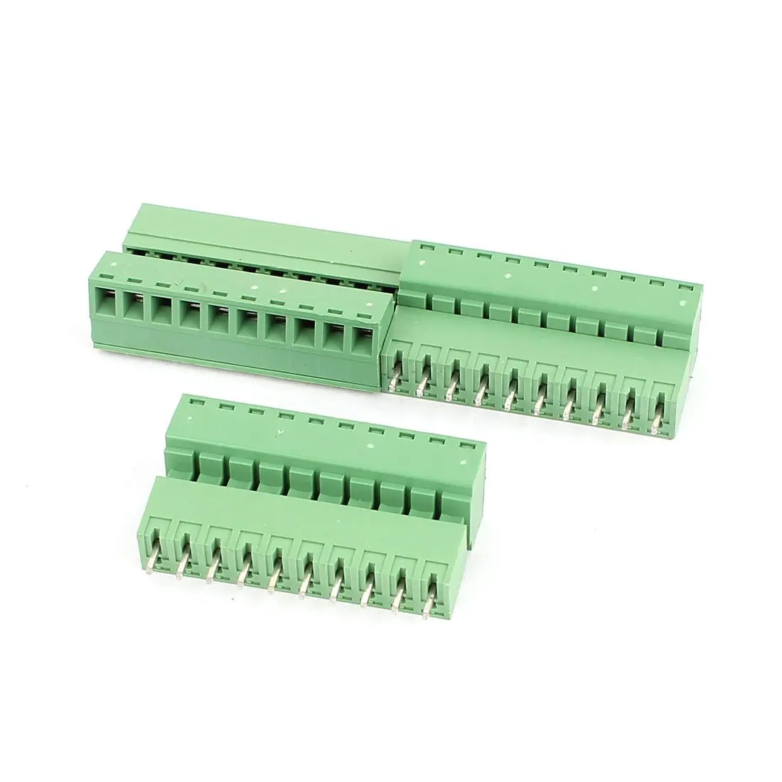 

Keszoox 3.81mm Phoenix Connectors 3 Pairs 10P 3.81mm Spacing PCB Screw Terminal Block Connector 300V 8A