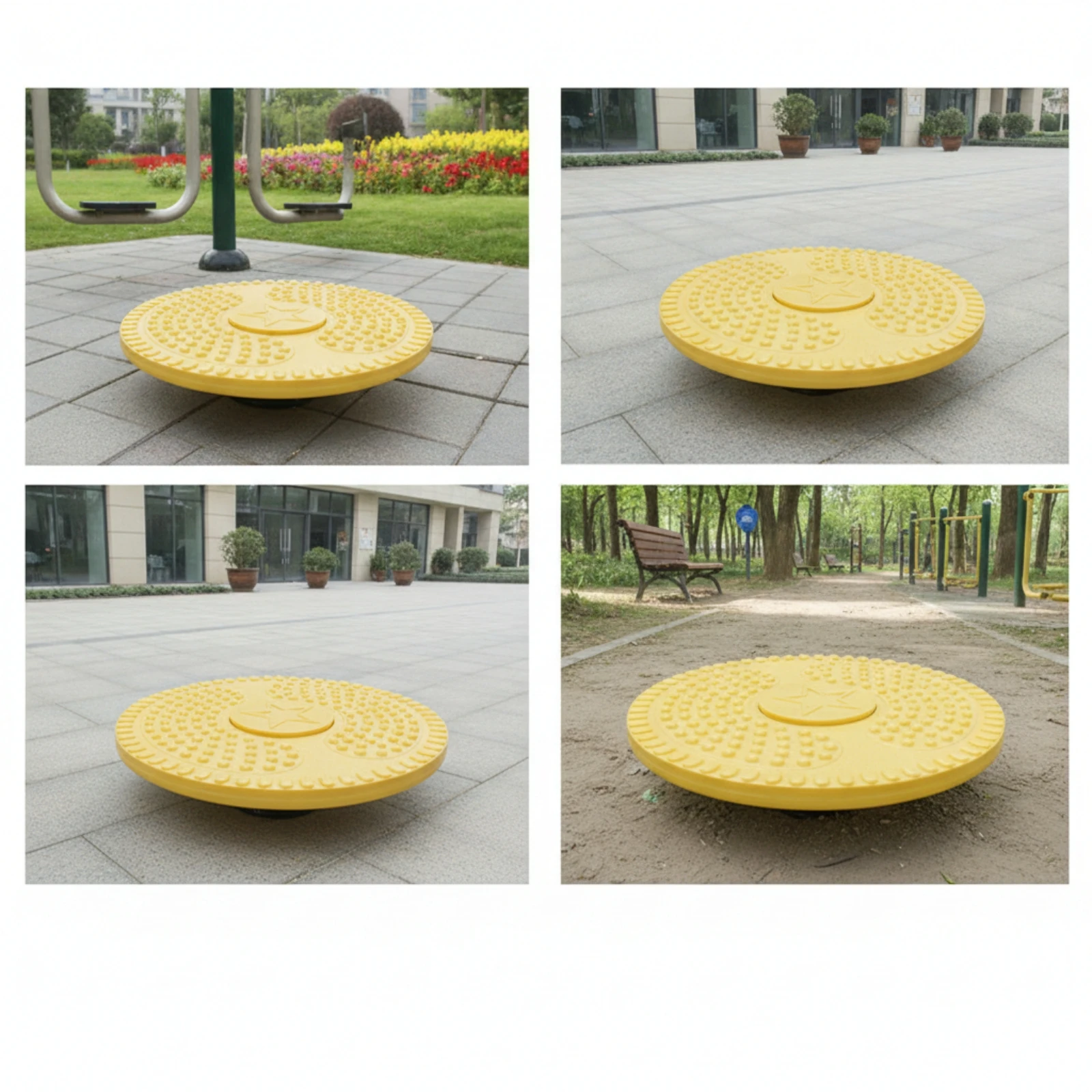 Waist Twisting Disc Sturdy Waist Rotator Twisting Plate Stable Fitness Accessory Easy to Use for Outdoor Gyms, Parks