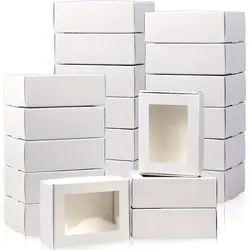 10/20/30/50Pcs Kraft Paper Candy Box  Chocolate Soap Gift Packaging Boxes For Wedding Christmas Baby Shower