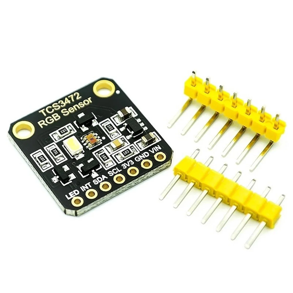 TCS34725 Color Sensor TCS3472 RGB Sensor Color Recognition Module RGB Development Board IIC for Arduino STM32,Square