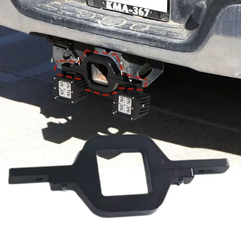 Universal Trailer Tow Hitch Mount Bracket Pickup Truck Van Offroad Reverse Rear Back Up Light Towing Hook Holder For 2-Inch