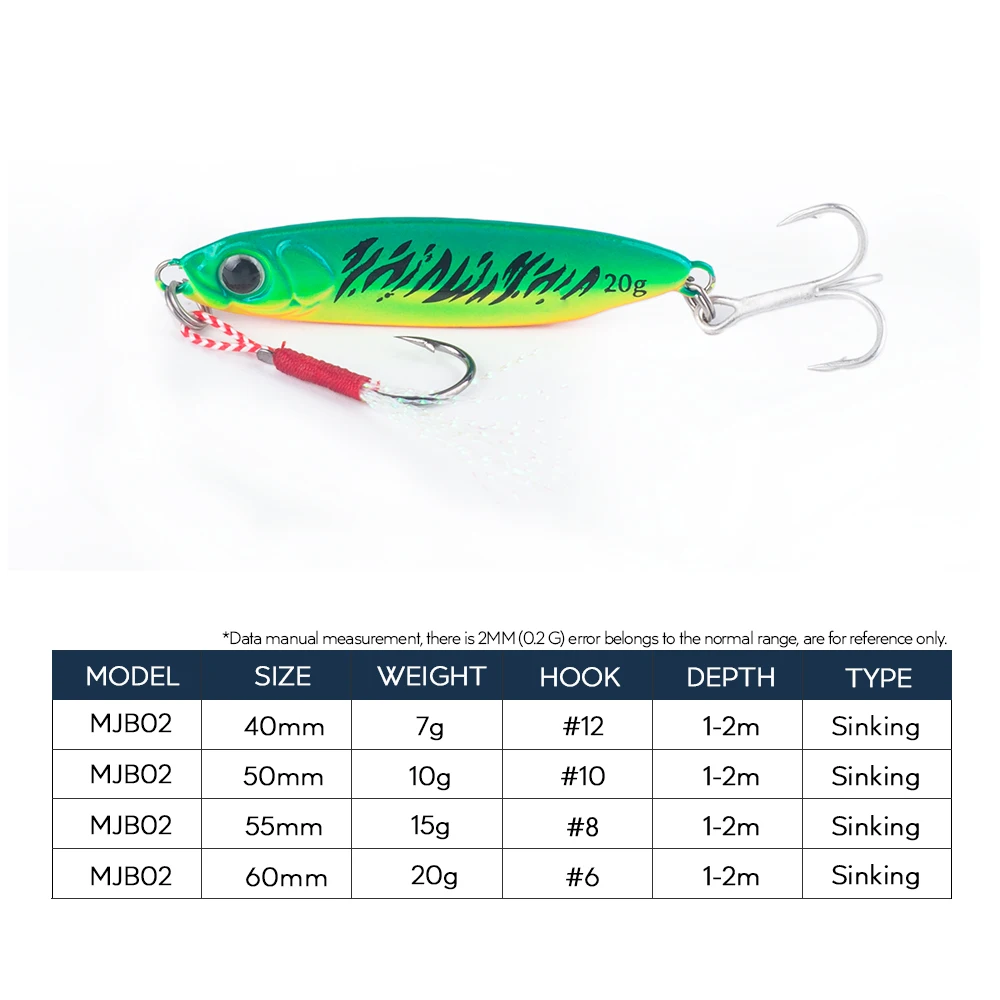 Hanlin 7g/10g/15g/20g Quality Hard Fishing Lure Jigs Colorfu Available Feather Single Hook Metal Spoon Jigging Bait Bass Tackle