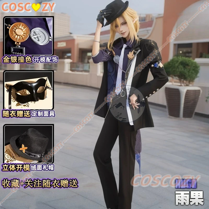 Disfraz de Cosplay de Hugo de Zenless Zone Zero, Peluca, Sombrero, Mockingbird, Nuevo Eridu, Hugo Vlad, Ravenlock, Traje de Halloween para Mujeres y Hombres
