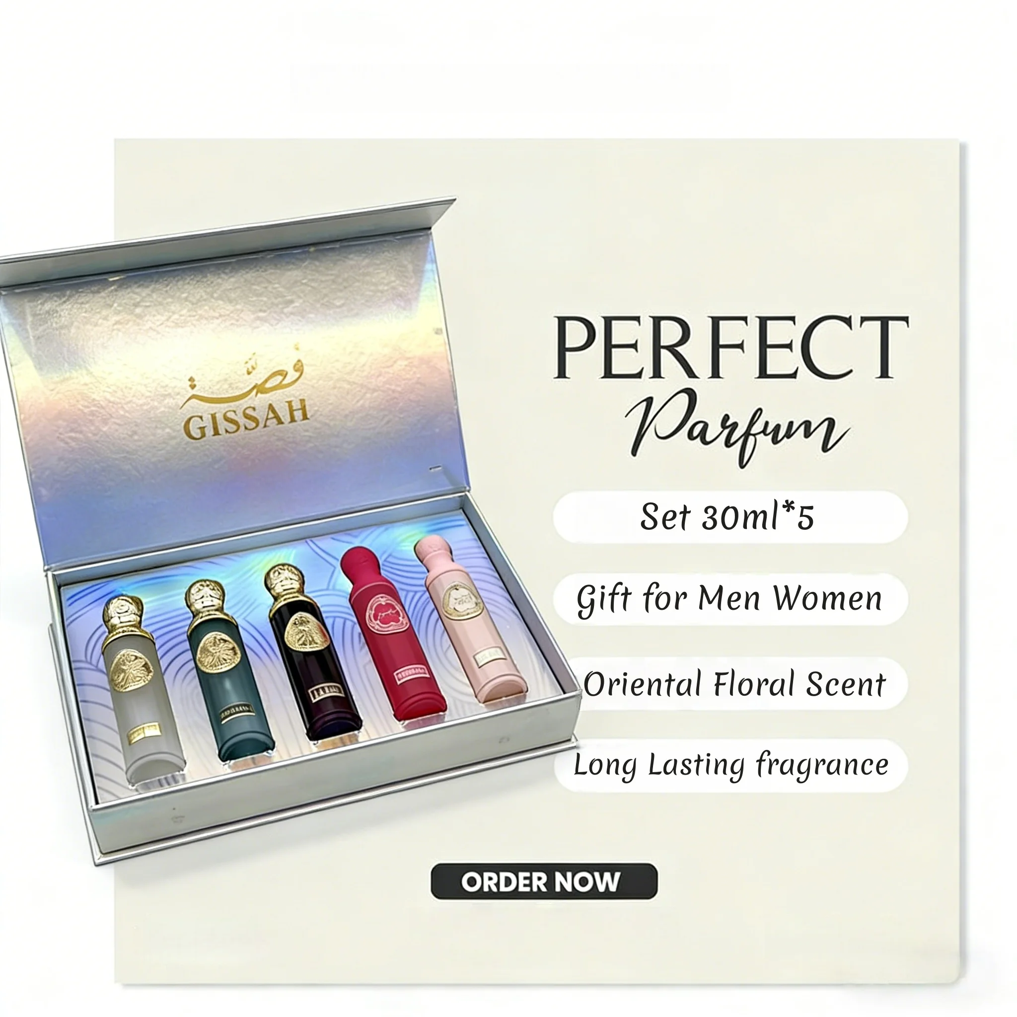 

Luxury Perfume Gift Set for Men Women, Long Lasting Oriental Floral Spray, Elegant Collectible Fragrance for Birthday Party