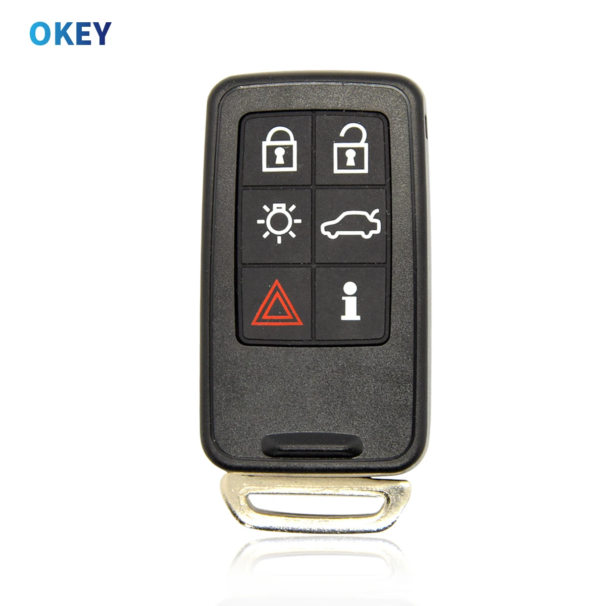 Okey 5/6 Button Smart Remote Car Key Shell Replacement For Volvo S60 V60 S80 XC70 XC60 V70 2008-2017 Case Cover