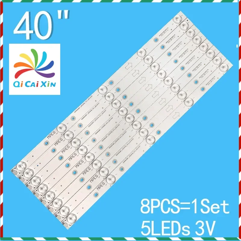 Led Backlight Voor Tcl B40a380 D40a810 OEM40LB01-LED3030-V0.2-20210707 40d3503v1w5c1b40317m 4c-Lb 400T-Zm1