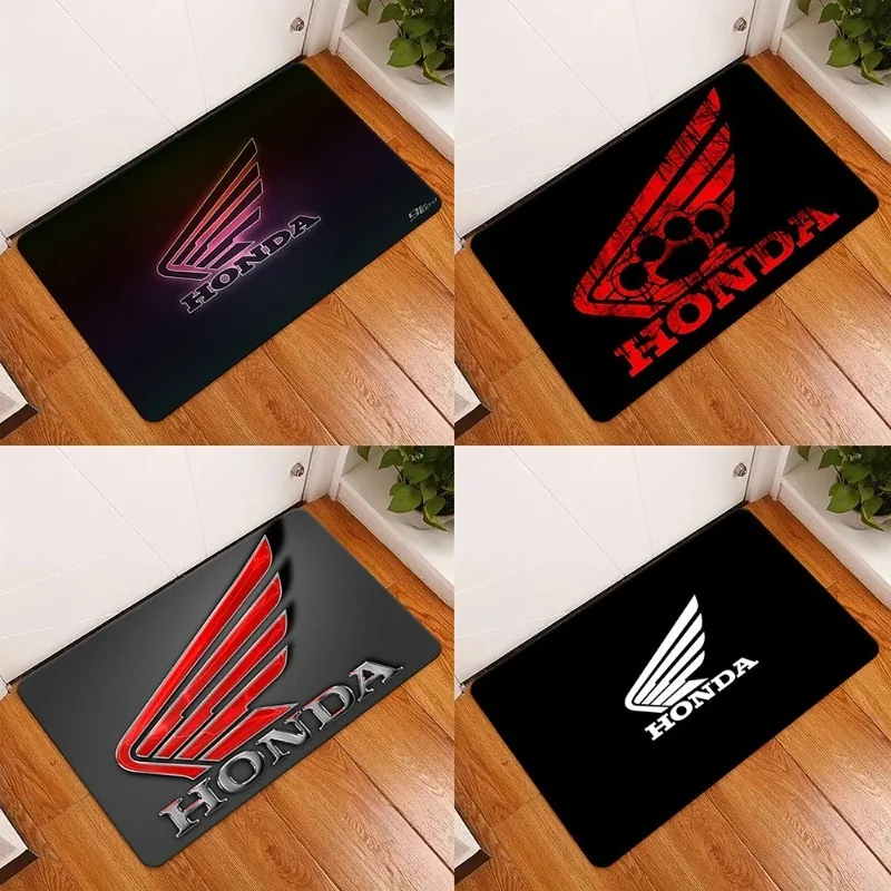 

Honda Logo Carpet for Kitchen Bedroom Carpet Living Room Welcome Mat Carpet Foot Mats Bath Rug Non-slip House Decoration