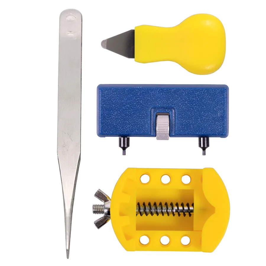 طقم استبدال بطارية الساعة مزيل خلفي لساعة فتاحة الغطاء المفتوح مع مزيل خلفي للساعة 4 قطع/مجموعة