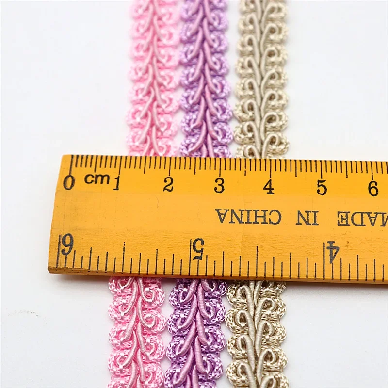 2-5 Yards Lace Trim Ribbon Multicolor Centipede Lace Trim with Braided Sewing Accessories DIY Craft Wedding Decoration 12mm