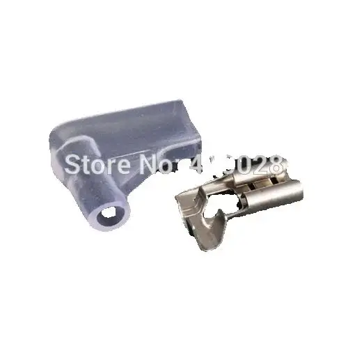 200 set 6.3mm Crimp Terminal  Spade Connector flag typpe +case+cover