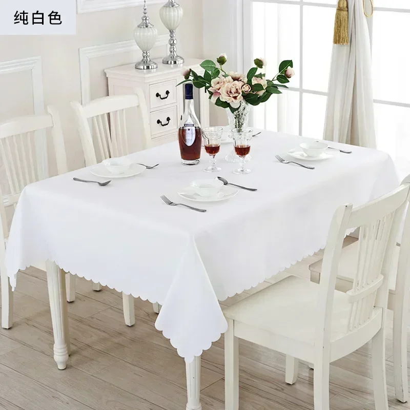 

Color Simple tablecloth Plain Modern Hotel Conference restaurant hotel home rectangular plain dust-proof cloth skyblue