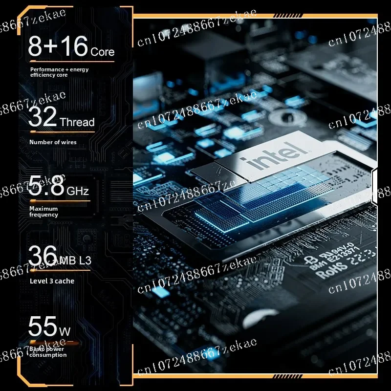 i9 14900/i7 14700HX onboard CPU set, desktop computer main board