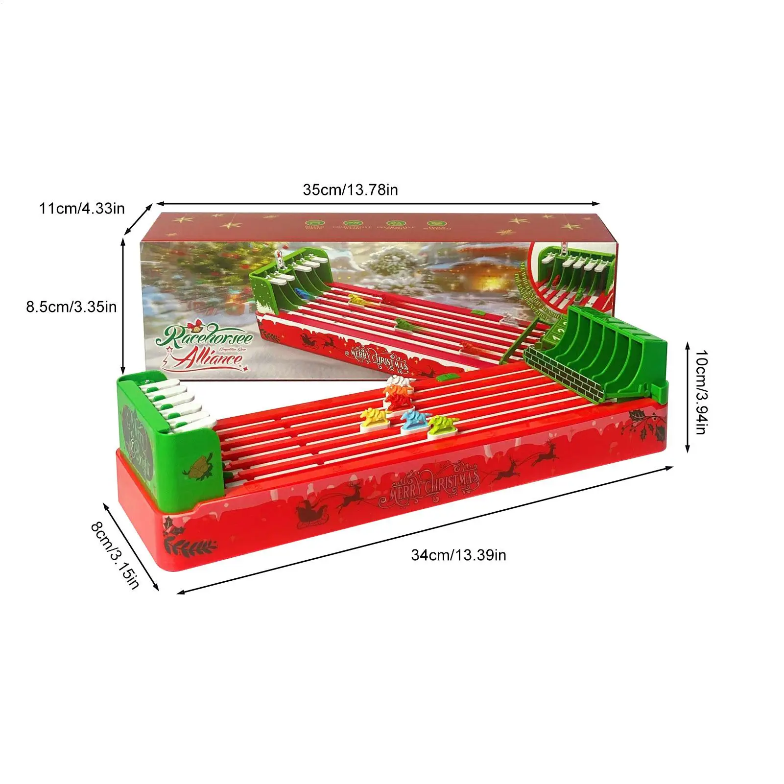 لعبة لوحة سباق الخيل التفاعلية للأطفال والكبار والمراهقين لعبة حفلات الطاولة العائلية لجمع عيد الميلاد والترفيه الليلي