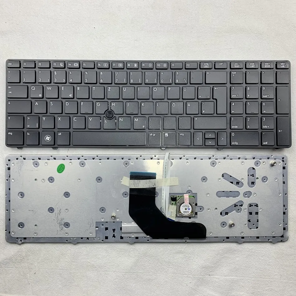 Germany Laptop Keyboard For HP EliteBook 8560p 8570P 8560B 6560b 6565b 6560P Spare 641180-041 With Point Gr Layout