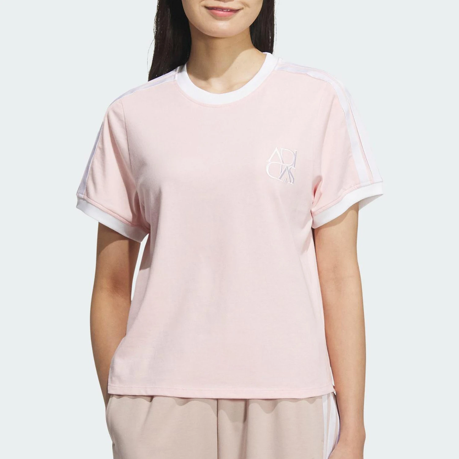 

Adidas Genuine Summer New Women's Breathable Casual Crew Neck T-shirt JY7628