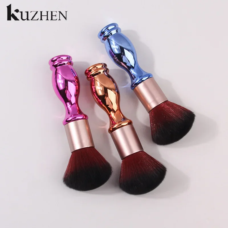 Escova profissional para unhas, cerdas macias para manicure, pedicure, acrílico e gel, limpador de cutícula e remoção de poeira