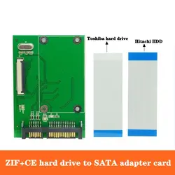 CE To SATA Hard Drive Adapter Card ZIF To SATA Adapter Card+Ribbon Cable CE/ZIF 1.8-Inch Hard Drive To Serial Port Hard Drive