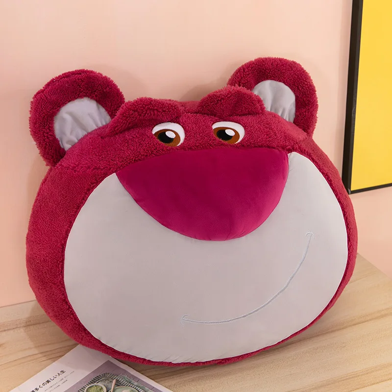 Bonitos muñecos de peluche Lotso, cojín cómodo y suave para sofá, juguetes de peluche, almohada de abrazo para dormir de Anime de dibujos animados, regalos de cumpleaños para niños