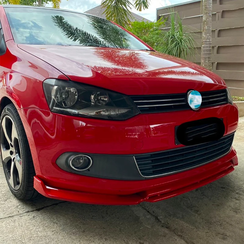 

RED For VW Vento 2010-2025 Year ABS Front Diffuser Lip Bumper Splitter Body Kit Accessories Spoiler