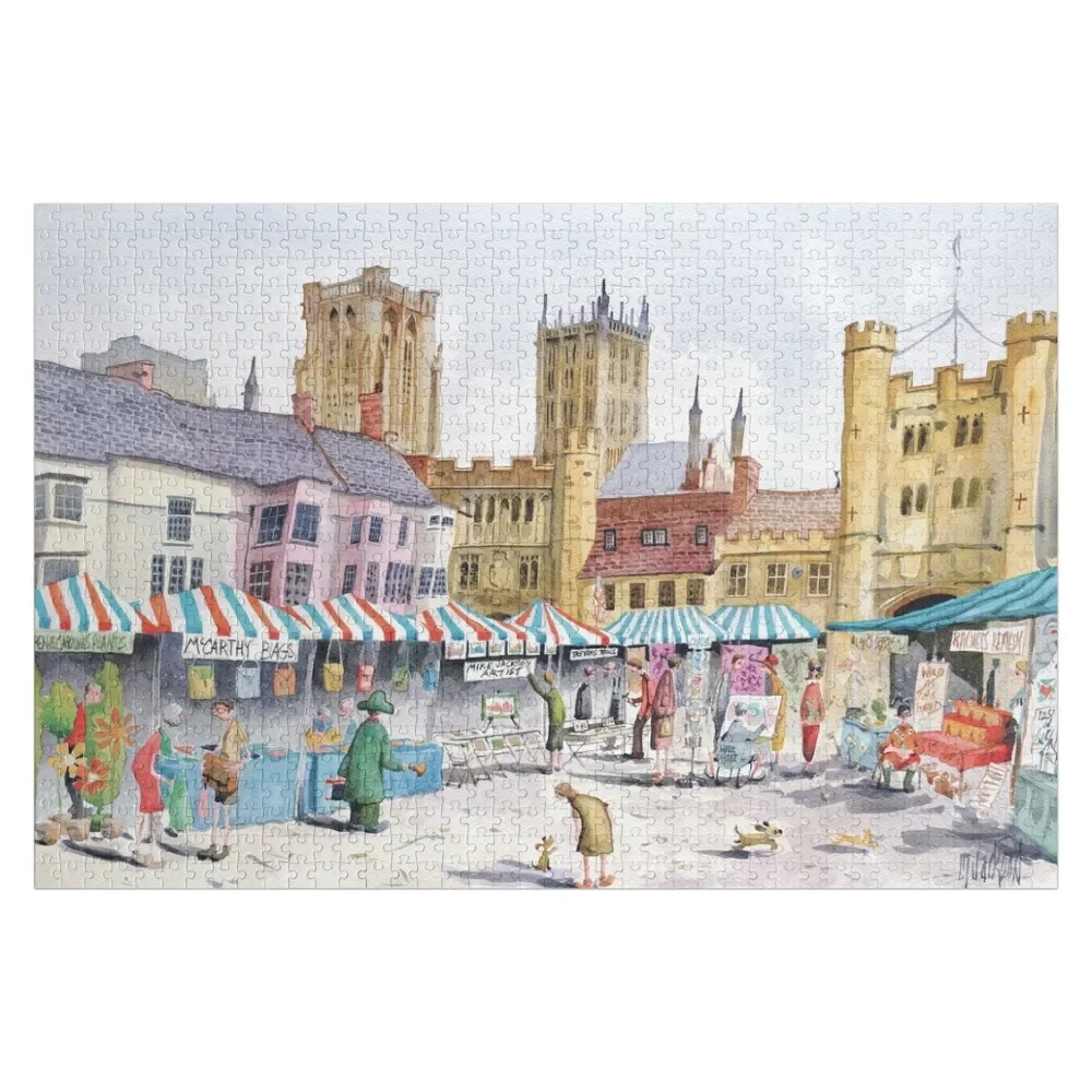 

wells market in somerset Jigsaw Puzzle Adult Wooden With Personalized Photo Personalized Photo Gift Puzzle