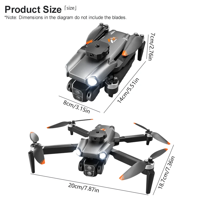 All-round Obstacle Avoidance S119 Quadcopter Drone with Optical Flow Positioning, and, Electronic Control Dual  Cameras.