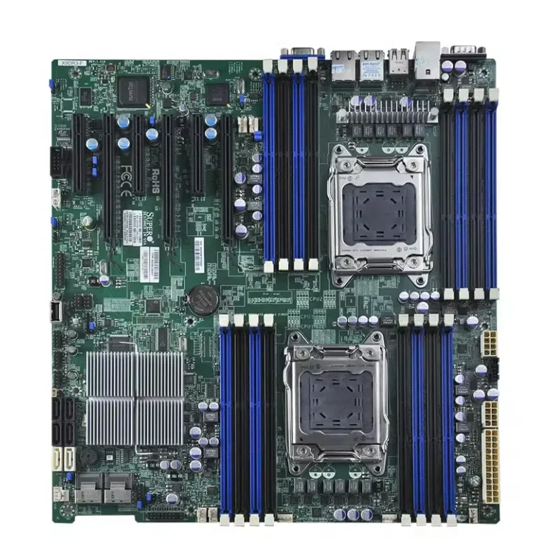 Supermicro X9DR3-F X79 motherboard C602 chipset supports NVME PCI-E split dual CPU server motherboard dual 1000MB network ports