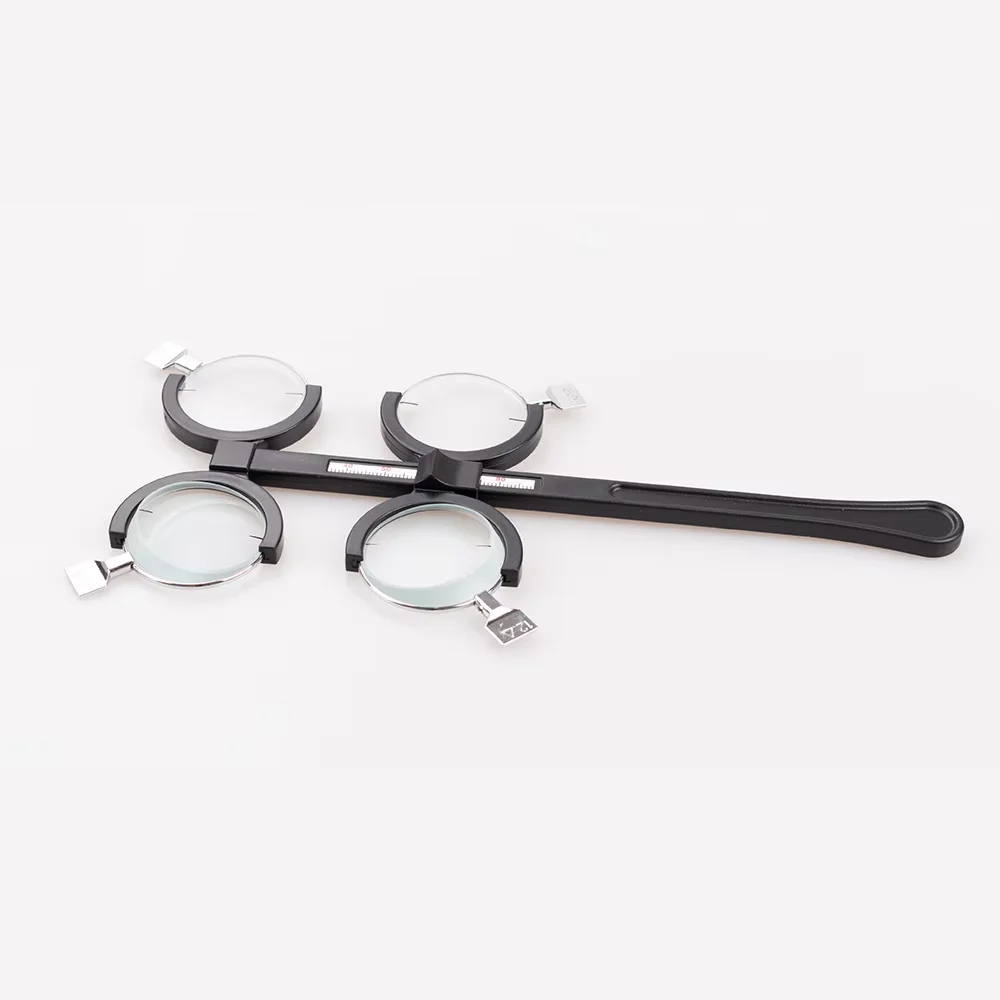 Ophthalmic Flipper Eye Lens Flipper Eye Distance Measuring Device Wit 4pcs Prism Insert Training Prism Flipper Vision Exercise