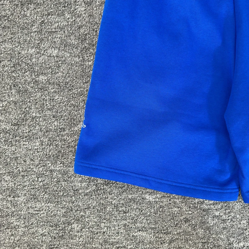 Celana Pendek Mertra Celana Pendek Kasual Pria Tali Serut Logo Bordir Warna Sambungan Musim Panas Mode Klasik Retro Amerika