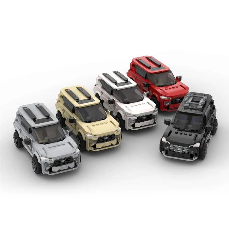 City Car Model MOC Building Bricks Medium Sport Utility Vehicle Pack Modular Technology Gifts Holiday Assemble Children Toy Suit