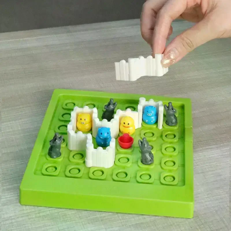 

1Set Intellectual Checkpoints Logical Thinking Brain Teaser Puzzles Toy Huarong Road Educational Traffic Busy Toys For Kids Gift