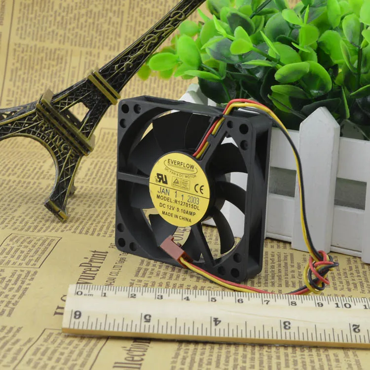 E-COOLER R127015DL 12V 0.10A 7 CENTIMETRI 7015 3 FILI CPU VENTOLA DI RAFFREDDAMENTO