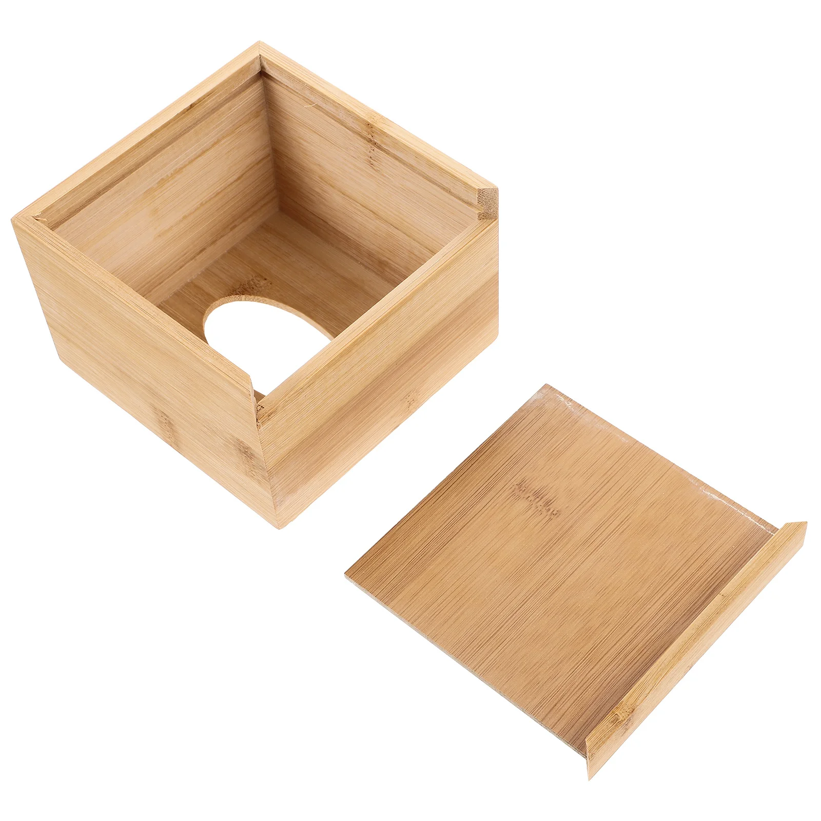 

Wooden Tissue .50X11.50X8.50Cm Natural Wood Holder For Living Room Kitchen Bathroom Decorative Cover Napkin