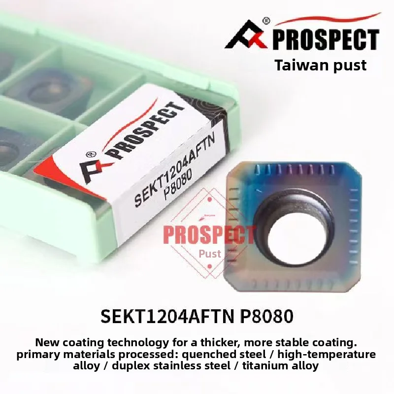 High Feed Milling Inserts SEKT1204AFTN K5115 P8080 P6205 P9035 for Steel Stainless Steel Hardened Steel Cast Iron Cutting Tools
