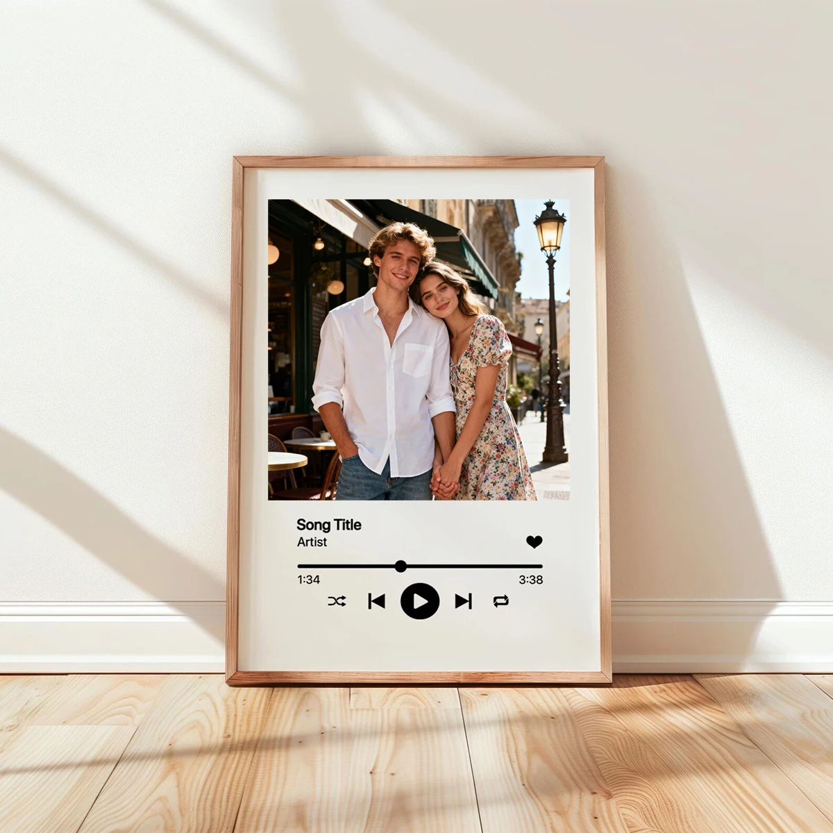 Custom Music Poster Music Album Cover Wall Art Personalized Music Gift Lyrics Canvas Print Room Decor Custom Photo and Text