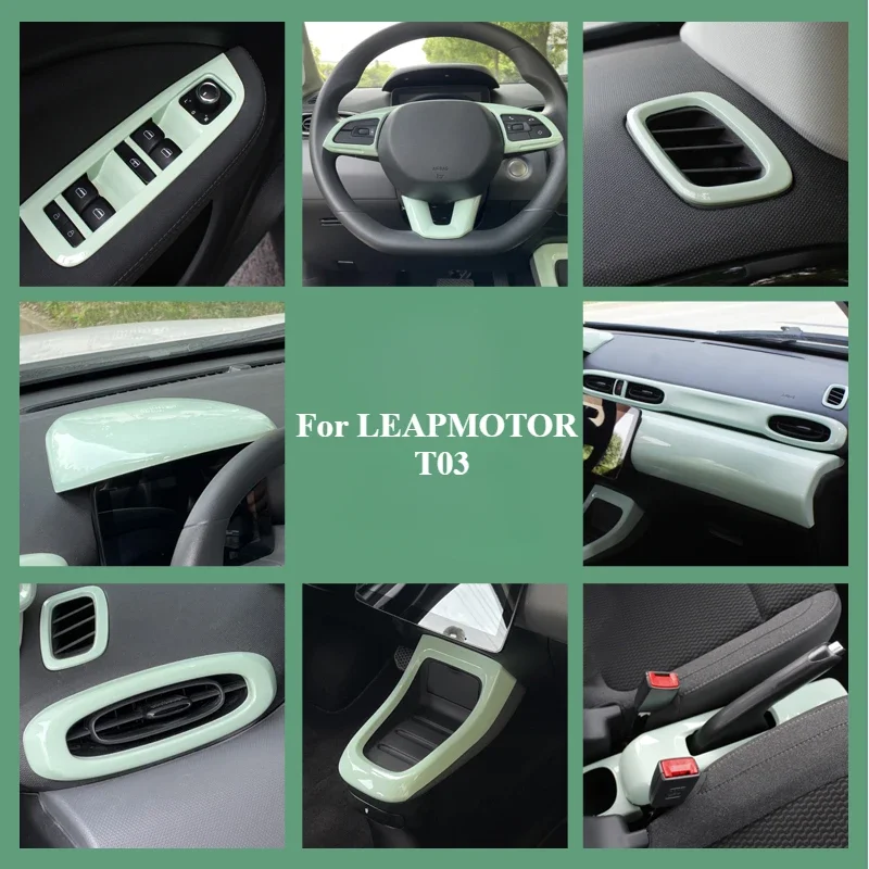 Central Control Steering Wheel Out of Trend For LEAPMOTOR T03 Car Sticker Small Fresh Special Interior Modification Accessories
