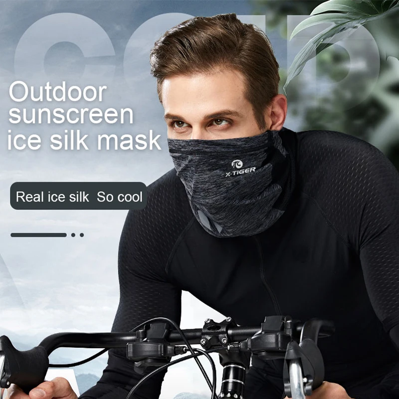 X-TIGER Cycling Face Mask Absorb Sweat Breathable Fishing Training Sport Face Scarf Neck Gaiter Summer Face Bandana